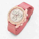 Bracelet Moonswatch Mission to Venus Nato Uni : Rose 1