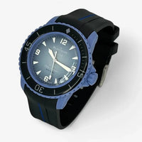 Bracelet Fifty Fathoms Atlantic Ocean Caoutchouc 1 Bande: Noir Bleu