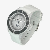 Bracelet Fifty Fathoms Antarctic Ocean Caoutchouc Premium uni: Blanc