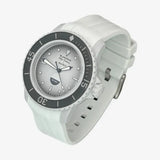 Bracelet Fifty Fathoms Antarctic Ocean Caoutchouc Premium uni: Blanc