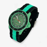 Bracelet Fifty Fathoms Indian Ocean Caoutchouc Design: Noir Vert