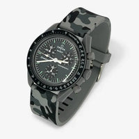 Bracelet Moonswatch Mission to Mercury Caoutchouc Militaire