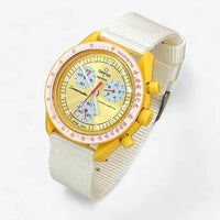 Bracelet Moonswatch Mission to the Sun Autres: Nato Toile Acier Nato: Blanc
