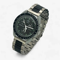 Bracelet MoonSwatch en Acier Inoxydable Moon: Argent Noir