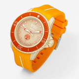 Bracelet Fifty Fathoms Arctic Ocean Caoutchouc 1 Bande: Jaune Blanc