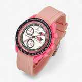 Bracelet Omega x Swatch MoonSwatch Mission to The Pink Moonphase Caoutchouc Premium uni: Rose